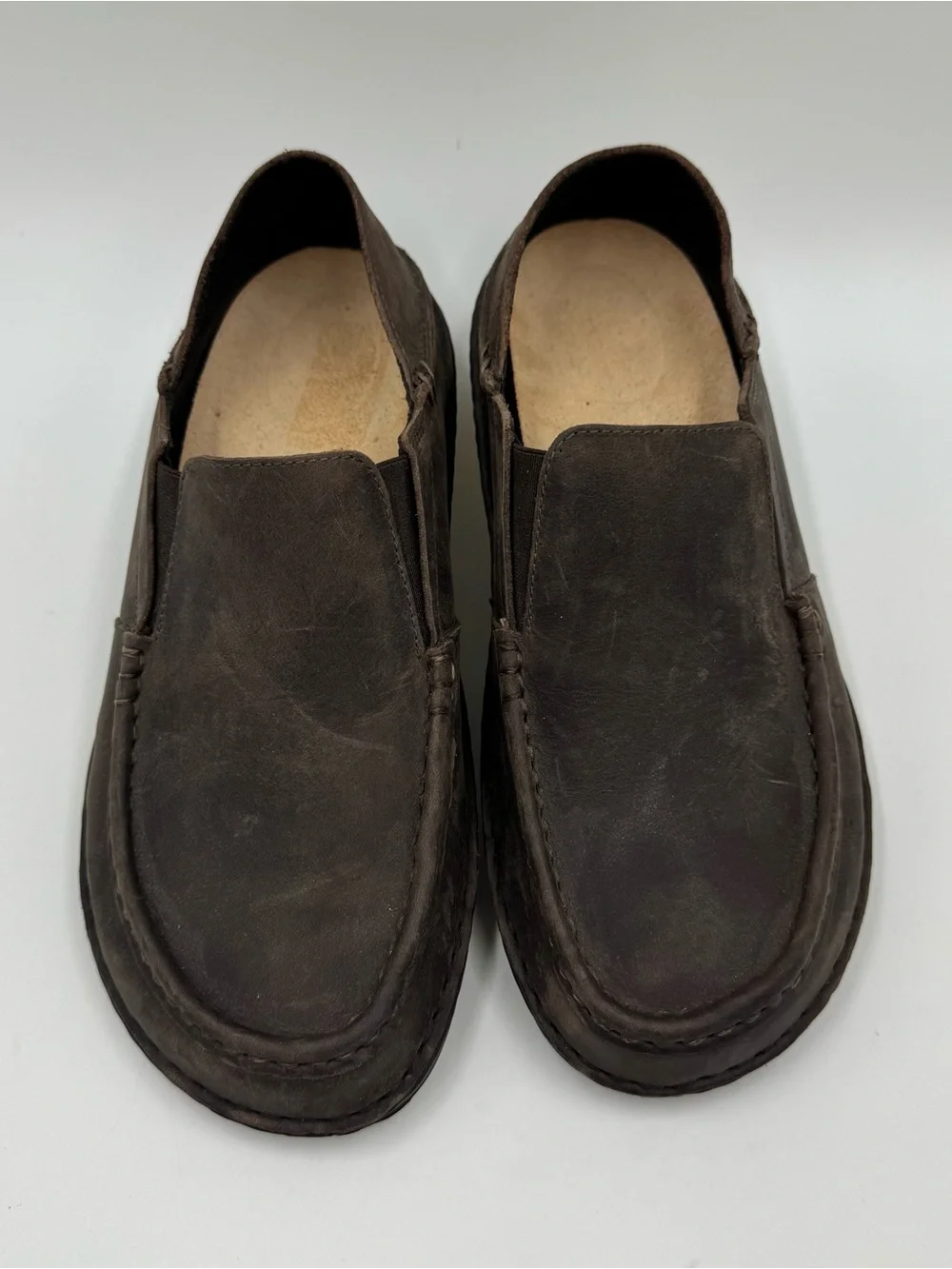 Birkenstock Men's Slip-On Loafers in Dark Brown